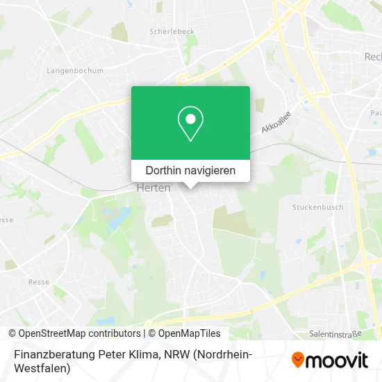 Finanzberatung Peter Klima Karte