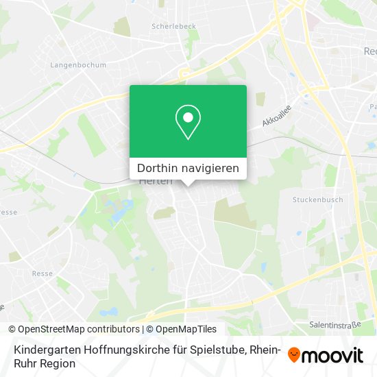 Kindergarten Hoffnungskirche für Spielstube Karte