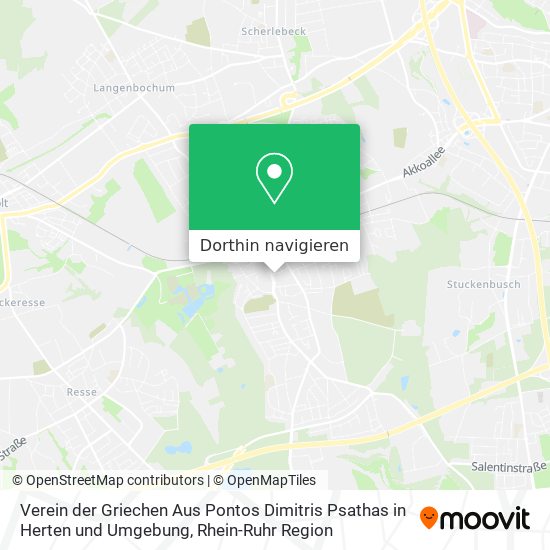 Verein der Griechen Aus Pontos Dimitris Psathas in Herten und Umgebung Karte