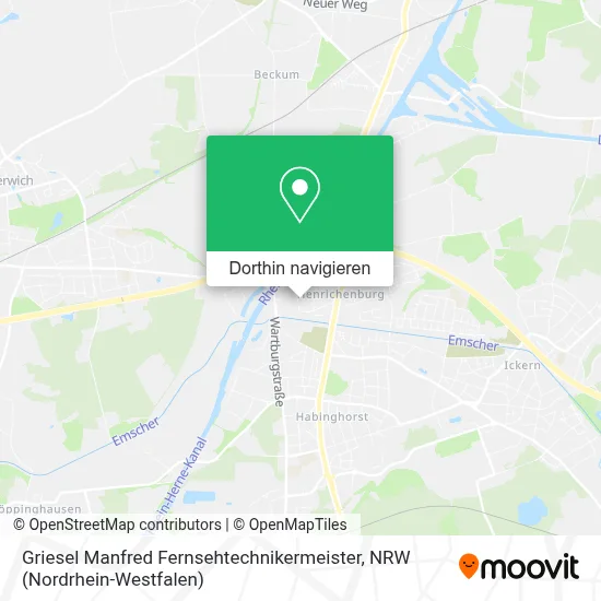 Griesel Manfred Fernsehtechnikermeister Karte