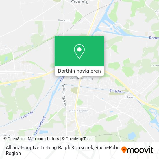 Allianz Hauptvertretung Ralph Kopschek Karte