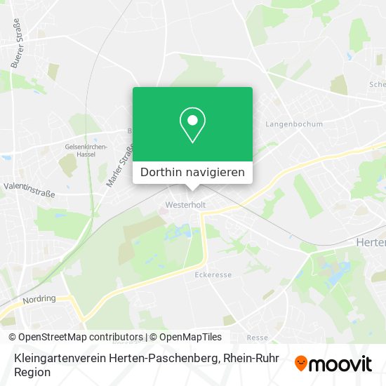 Kleingartenverein Herten-Paschenberg Karte