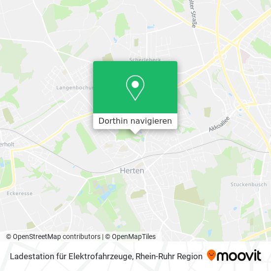Ladestation für Elektrofahrzeuge Karte