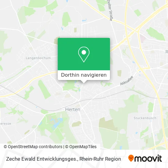 Zeche Ewald Entwicklungsges. Karte