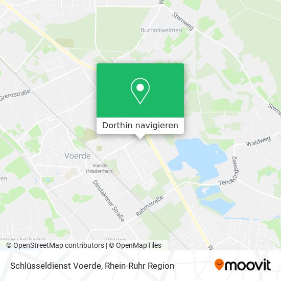 Schlüsseldienst Voerde Karte