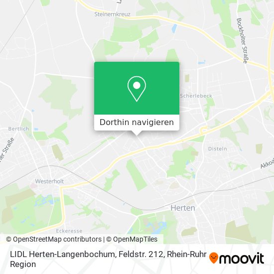 LIDL Herten-Langenbochum, Feldstr. 212 Karte