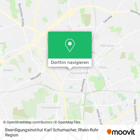 Beerdigungsinstitut Karl Schumacher Karte