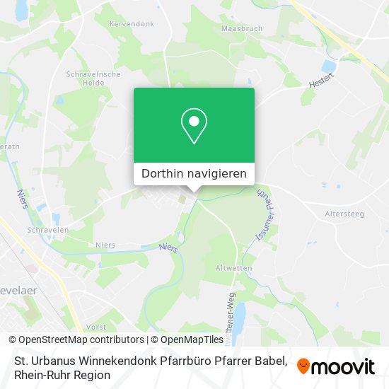 St. Urbanus Winnekendonk Pfarrbüro Pfarrer Babel Karte