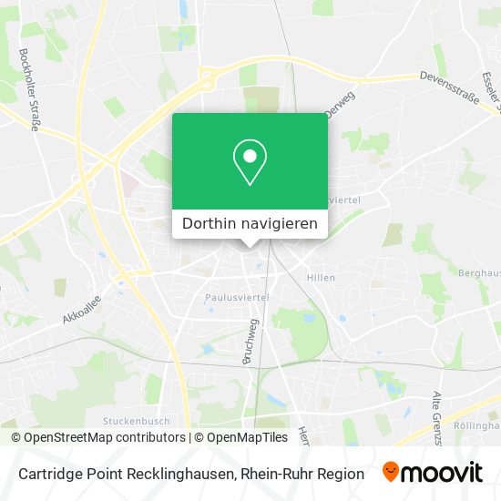 Cartridge Point Recklinghausen Karte