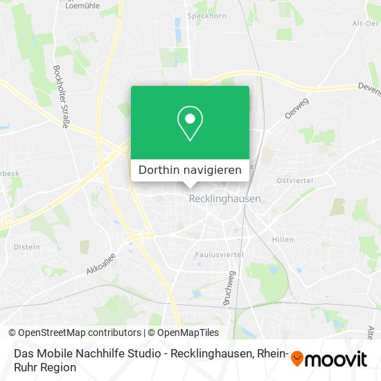 Das Mobile Nachhilfe Studio - Recklinghausen Karte
