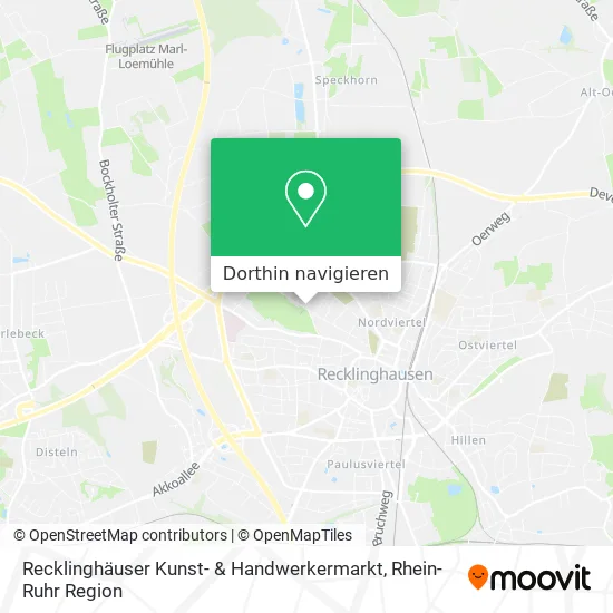 Recklinghäuser Kunst- & Handwerkermarkt Karte