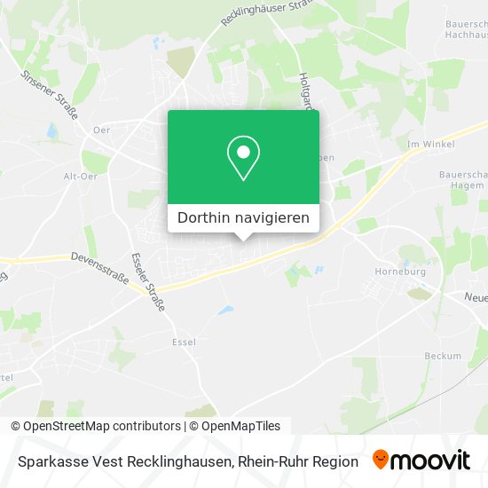 Sparkasse Vest Recklinghausen Karte
