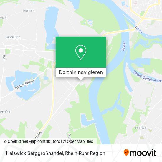 Halswick Sarggroßhandel Karte