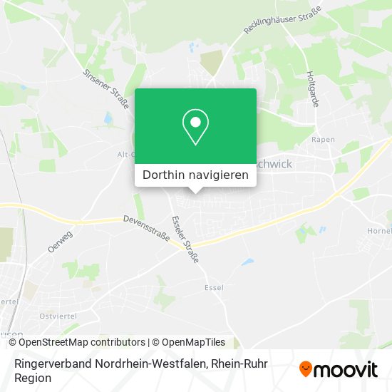 Ringerverband Nordrhein-Westfalen Karte