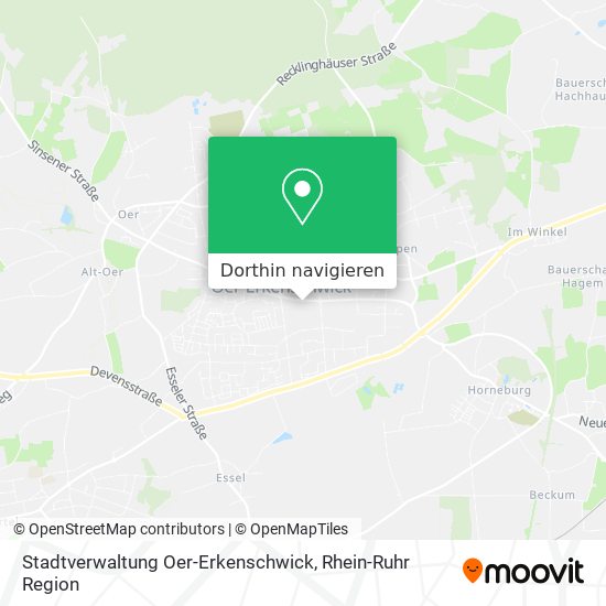 Stadtverwaltung Oer-Erkenschwick Karte