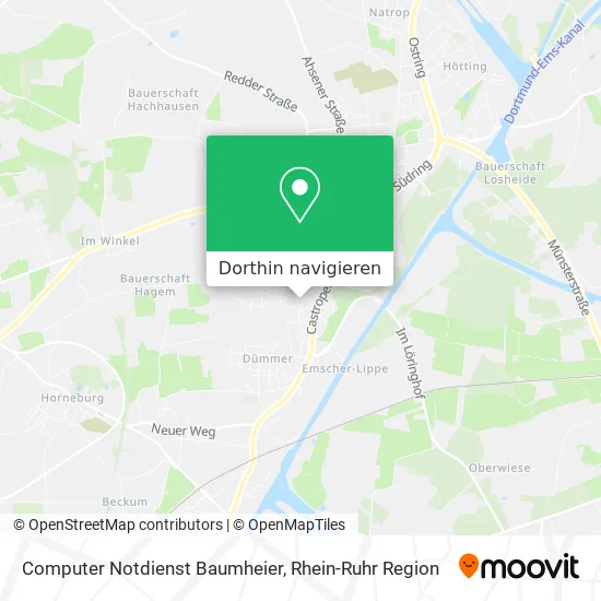 Computer Notdienst Baumheier Karte