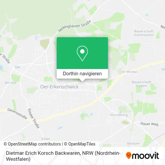 Dietmar Erich Korsch Backwaren Karte