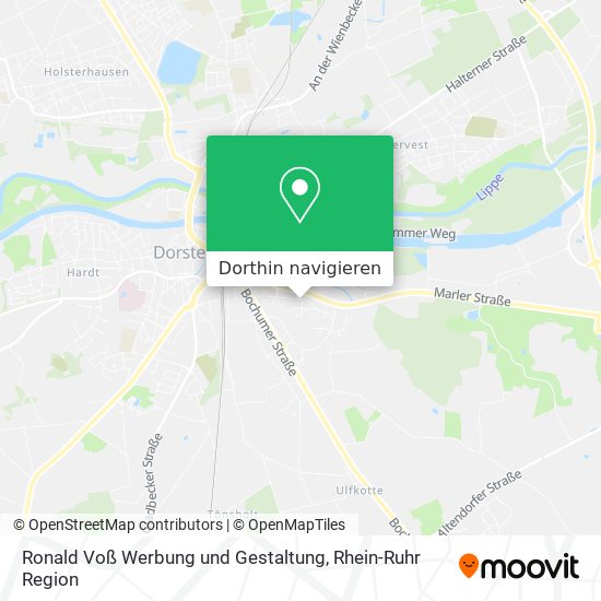 Ronald Voß Werbung und Gestaltung Karte
