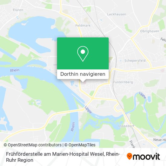 Frühförderstelle am Marien-Hospital Wesel Karte