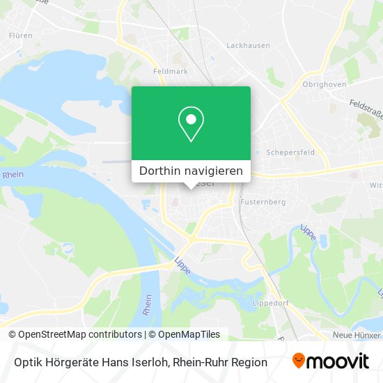 Optik Hörgeräte Hans Iserloh Karte