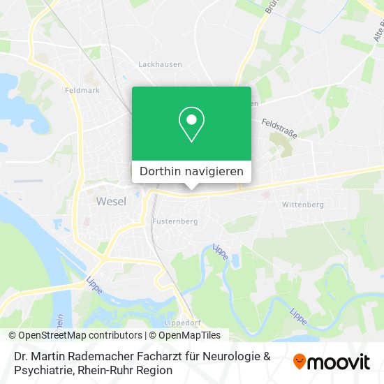 Dr. Martin Rademacher Facharzt für Neurologie & Psychiatrie Karte
