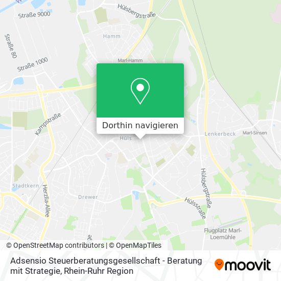 Adsensio Steuerberatungsgesellschaft - Beratung mit Strategie Karte