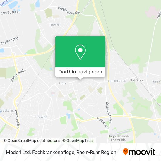 Mederi Ltd. Fachkrankenpflege Karte