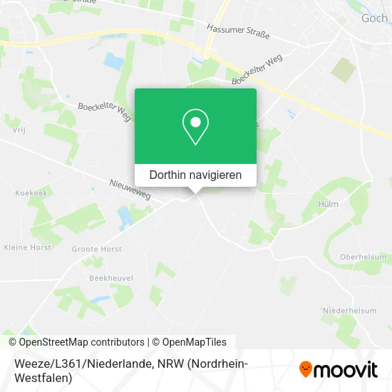 Weeze/L361/Niederlande Karte