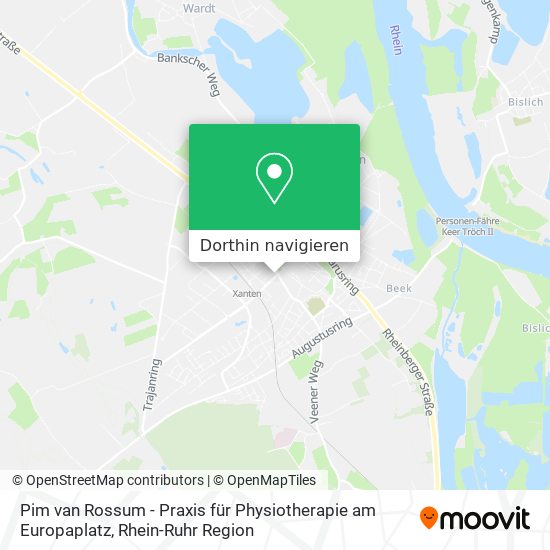 Pim van Rossum - Praxis für Physiotherapie am Europaplatz Karte