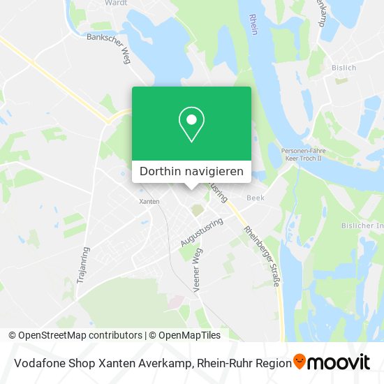 Vodafone Shop Xanten Averkamp Karte