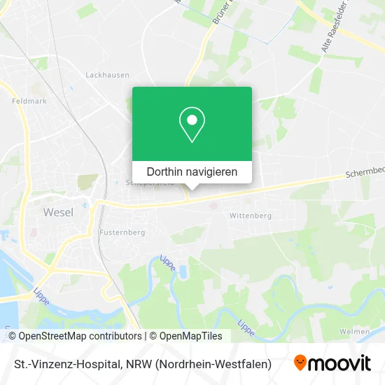 St.-Vinzenz-Hospital Karte