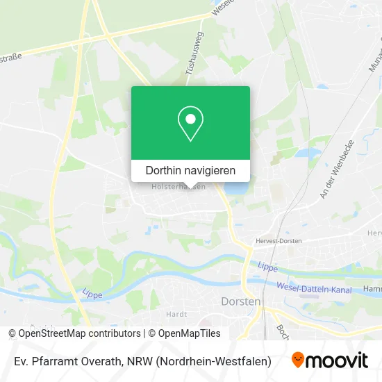 Ev. Pfarramt Overath Karte