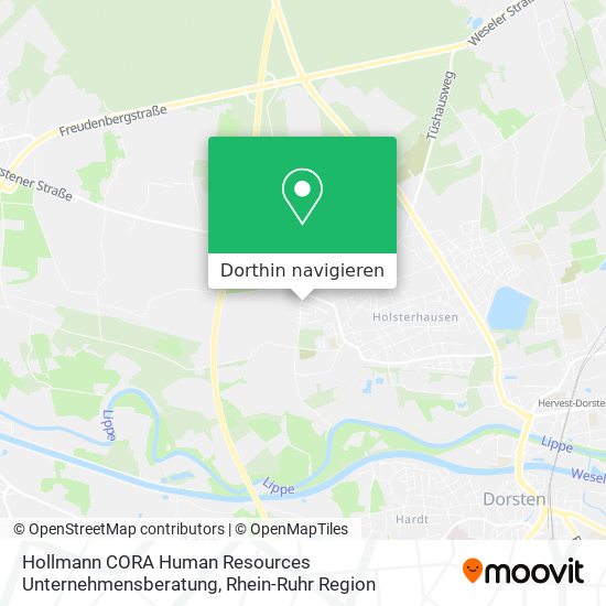 Hollmann CORA Human Resources Unternehmensberatung Karte