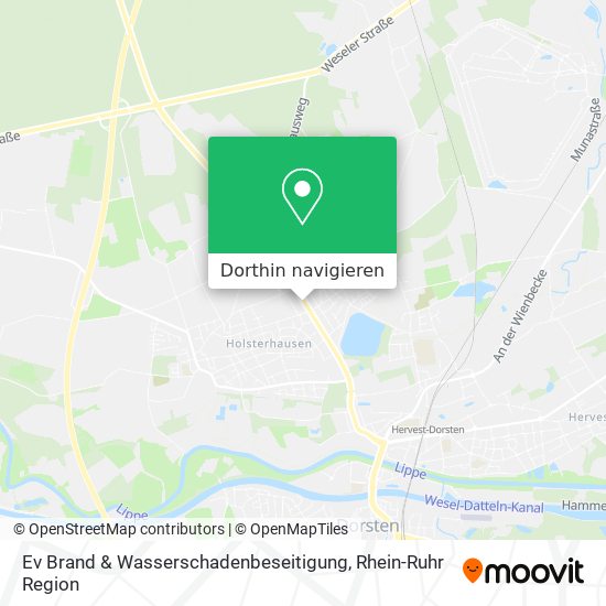 Ev Brand & Wasserschadenbeseitigung Karte