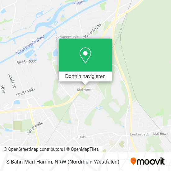 S-Bahn-Marl-Hamm Karte