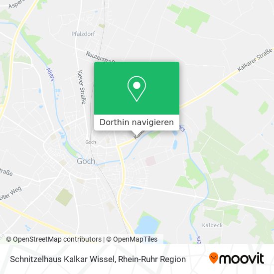 Schnitzelhaus Kalkar Wissel Karte