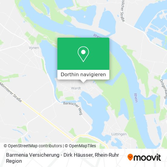 Barmenia Versicherung - Dirk Häusser Karte