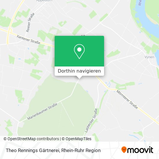 Theo Rennings Gärtnerei Karte