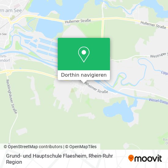 Grund- und Hauptschule Flaesheim Karte