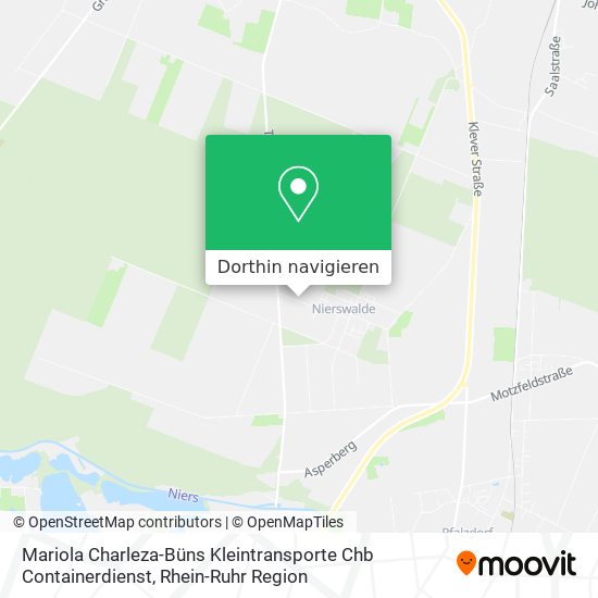 Mariola Charleza-Büns Kleintransporte Chb Containerdienst Karte