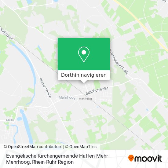 Evangelische Kirchengemeinde Haffen-Mehr-Mehrhoog Karte