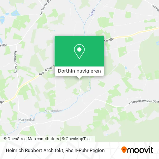 Heinrich Rubbert Architekt Karte