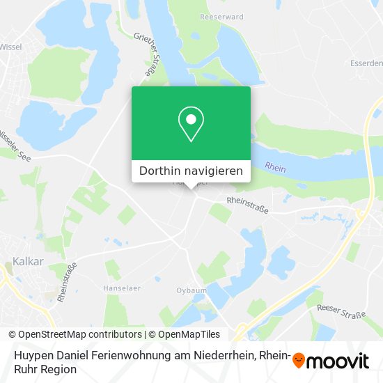 Huypen Daniel Ferienwohnung am Niederrhein Karte