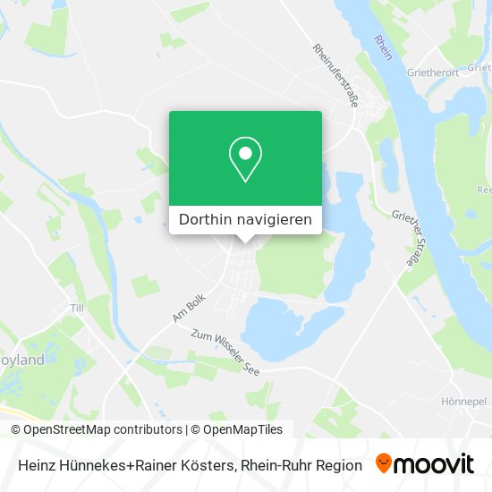 Heinz Hünnekes+Rainer Kösters Karte