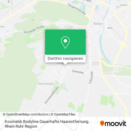 Kosmetik Bodyline Dauerhafte Haarentfernung Karte