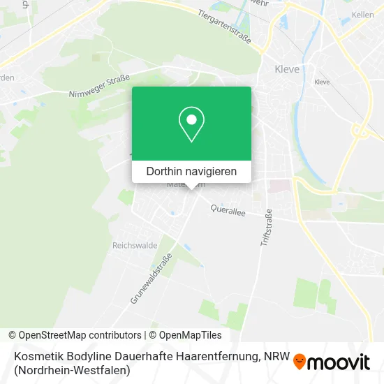 Kosmetik Bodyline Dauerhafte Haarentfernung Karte