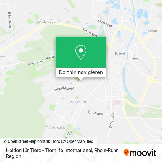 Helden für Tiere - Tierhilfe International Karte