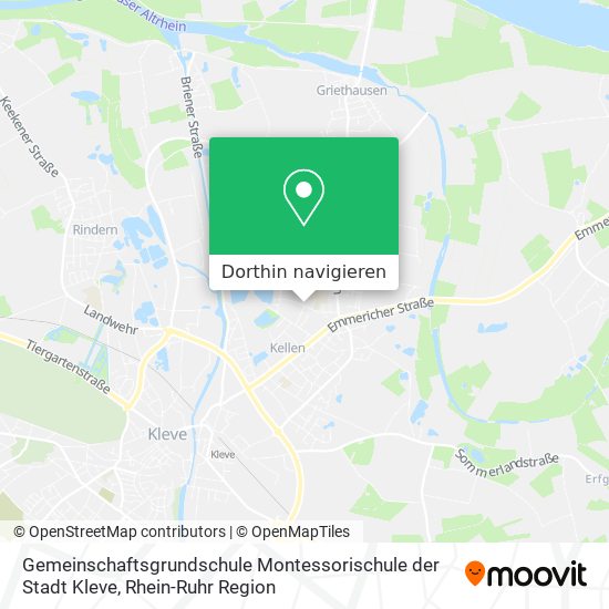 Gemeinschaftsgrundschule Montessorischule der Stadt Kleve Karte
