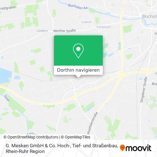 G. Mesken GmbH & Co. Hoch-, Tief- und Straßenbau Karte