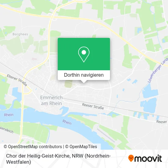 Chor der Heilig-Geist-Kirche Karte